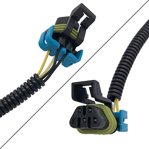 EPSIRMP 2pcs Black Oxygen O2 Sensor Header Extension Harness 24 inches Long Compatible with LS2 LS3 LS7 2005-2013 C6 Corvette 2010-2013 Camaro Front Sensor - Image 5