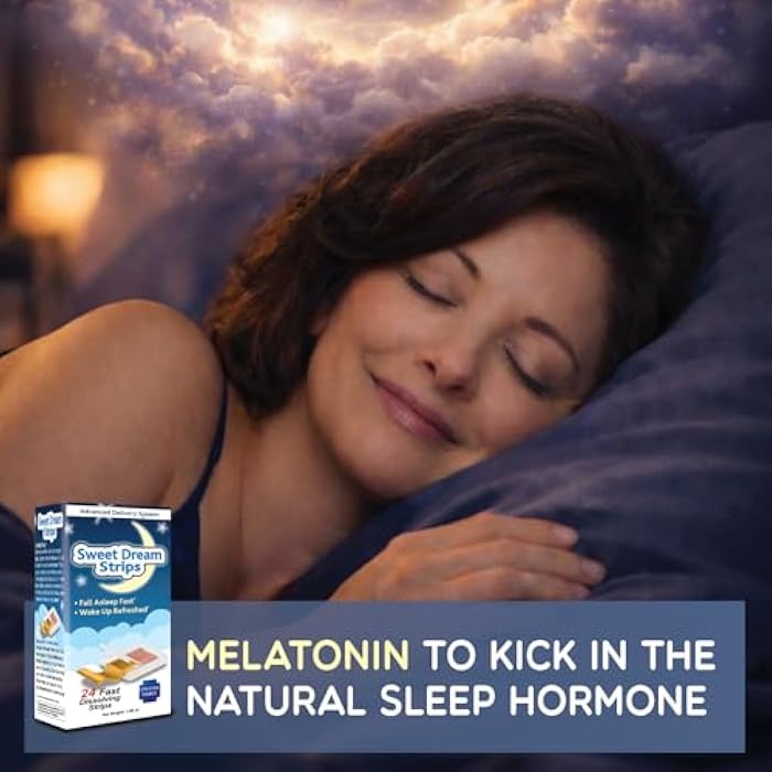 Essential Source Sweet Dream Strips – Fast Dissolve Sleep Aid for Relaxation & Restful Nights, Melatonin Sleep Support, Rapid Absorption, Convenient Water-Free Strips, 24 Count - Image 5
