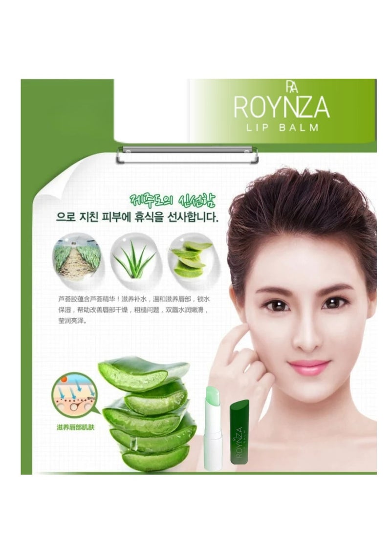 ROYNZA Lip balm soothing lip treatment with natural aloe vera extract 3.8g  - Image 4