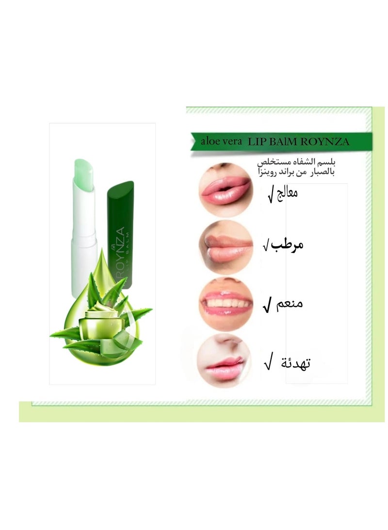 ROYNZA Lip balm soothing lip treatment with natural aloe vera extract 3.8g  - Image 3