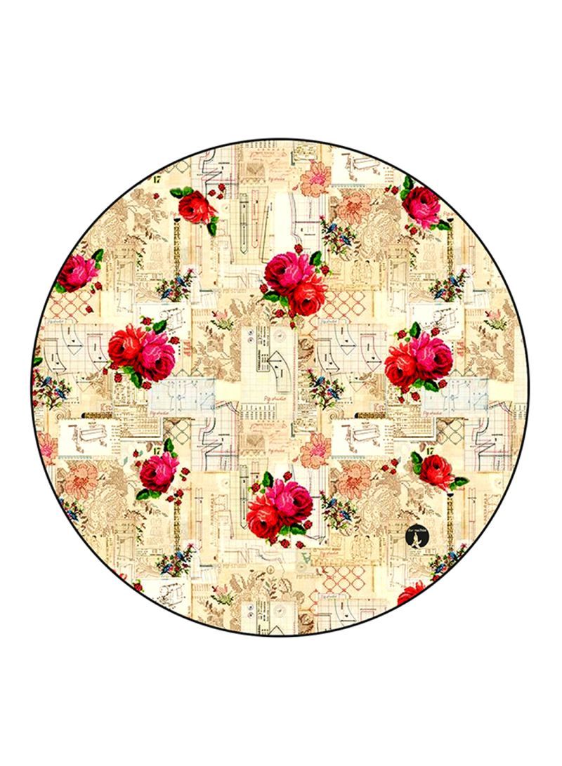 Vintage Art Pattern Round  Multicolour