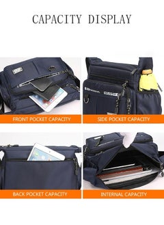 Generic Mens Crossbody Bag Shoulder Bag with Adjustable Strap and Top Handle Multi-layer Functional New Trends Fashion Handbag  - Image 5