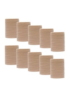 200 Pack Bulk Wholesale Super Soft Stretchy Diy Nylon Headbands Hair Bands For Baby Girls One Size Fits All (Khaki)