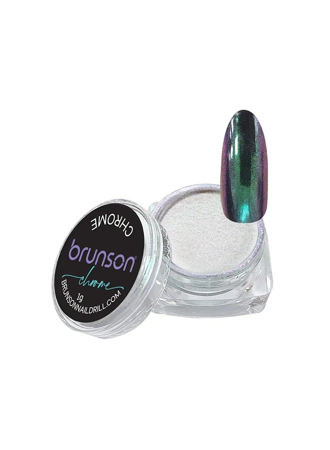 brunson Chrome Mirror Metallic Holographic Effect Art Decoration Manicure Pigment Nail Powder NH-05S