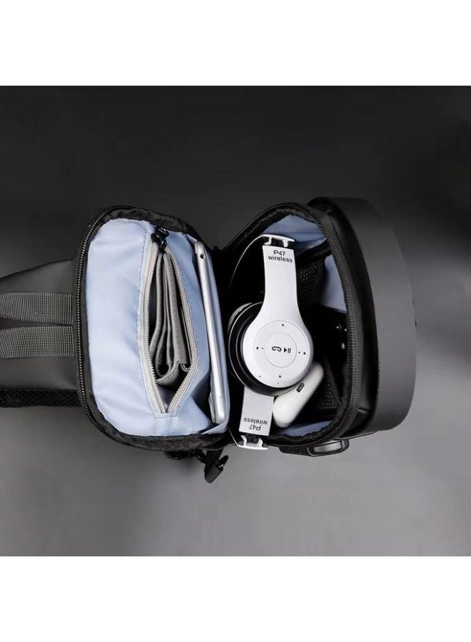 Anti-Theft Crossbody Backpack with USB Charging Port & Password Lock - Image 5