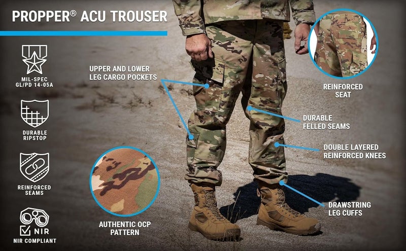 PROPPER ACU OCP Camo Combat Trouser Unisex Pant - Image 3