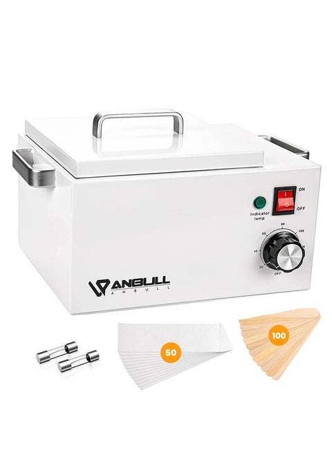 Professional 5.5lb Single Wax Warmer, Electric Lagre Wax Heater Pot for Hair Removal with 20-120℃ Temperature Control, Paraffin Hot Facial Skin SPA Equipment