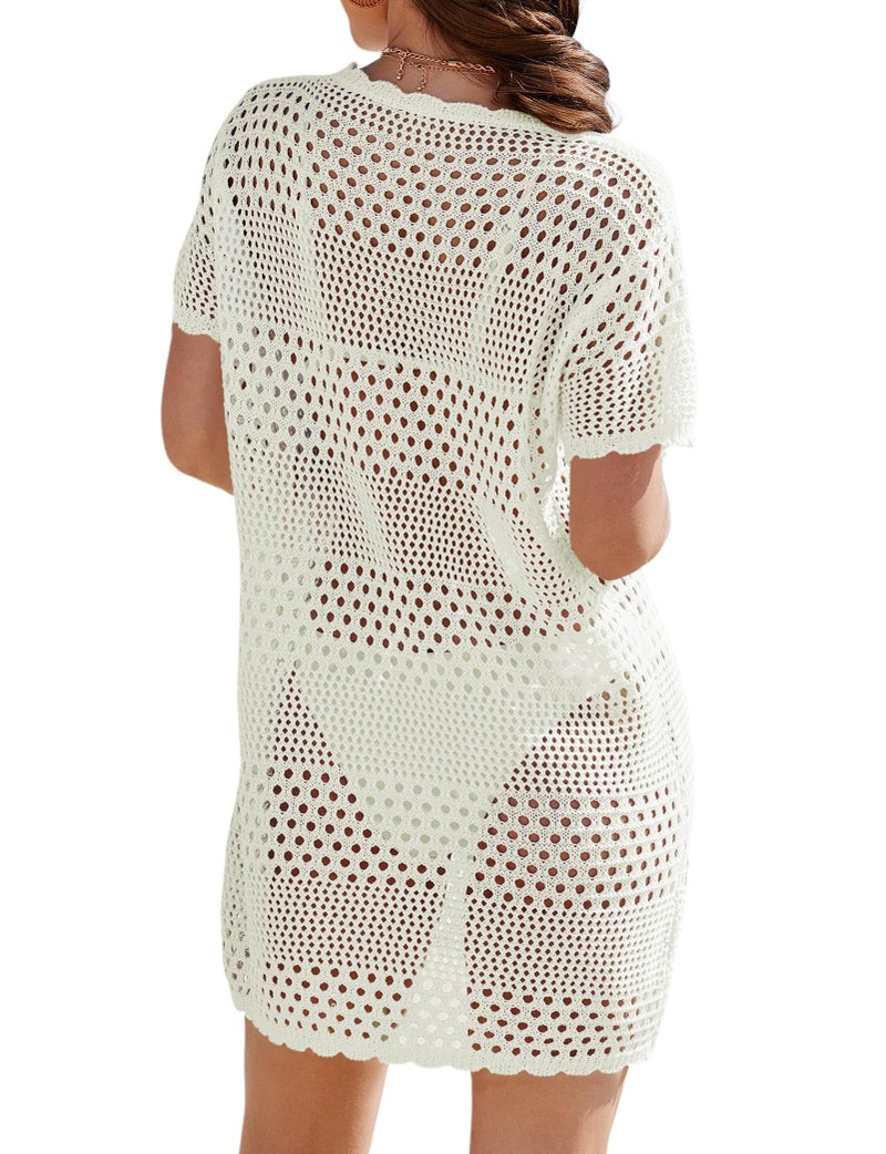 Buauty Womens Swimsuits Coverup Bathing Suits Cover Ups Crochet Swimwear Bikini Beach Dresses 2026 Vacation Outfits - Image 2