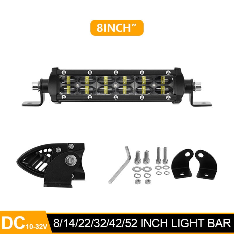 Ultra-Thin LED Car Light Bar 6D Lens Off-Road 8inch 8inch