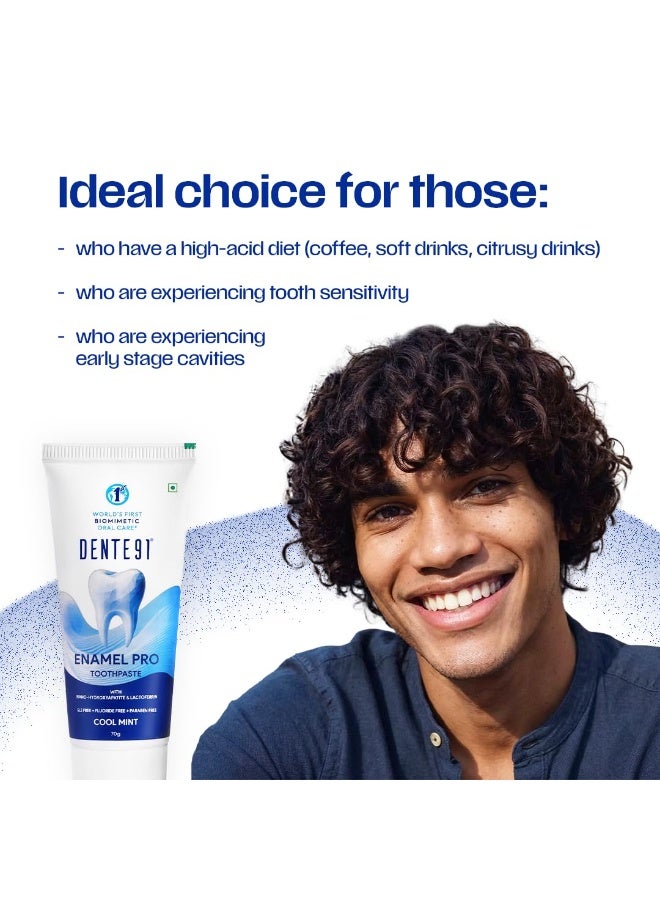 Dente91 Enamel Pro Toothpaste, Daily Advanced Protection | Repairs Cavities | Fights Gum Disease | Reduces Bad Breath | Strengthens Enamel | Sensitivity Relief | Pack of 1, 1 X 100g - Image 5
