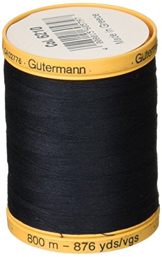 Gutermann Natural Cotton Thread Solids 876yd, Midnight Blue - Image 2