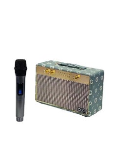 Portable bluetooth speaker with wireless microphone 40 watts. Bluetooth party speaker, very high quality