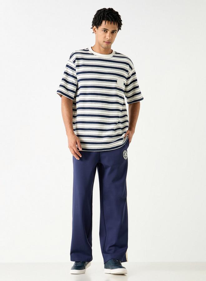 Starter Stripe Detail Track Pants with Drawstring Closure - Image 2