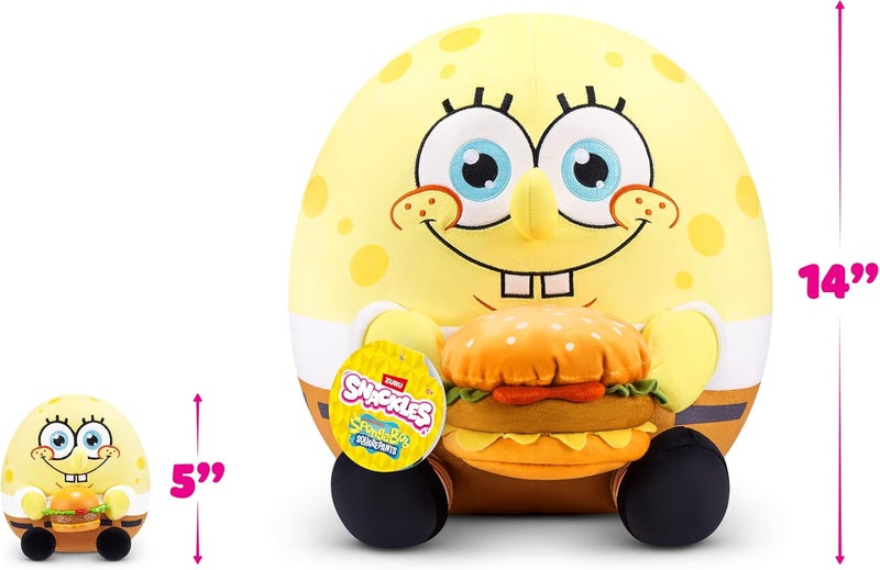 SNACKLES دمى سبونج بوب سكوير بانتس المرخصة من سنكلز، 5 بوصات من زورو - Image 5