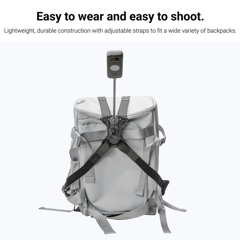 Insta360 Panorama Camera Third-Person Backpack Mount Hands-Free Backpack Bracket Compatible with Insta360 X3/ ONE X2/ ONE X/ ONE RS/ ONE R/ ONE Cameras Accessories - Image 3