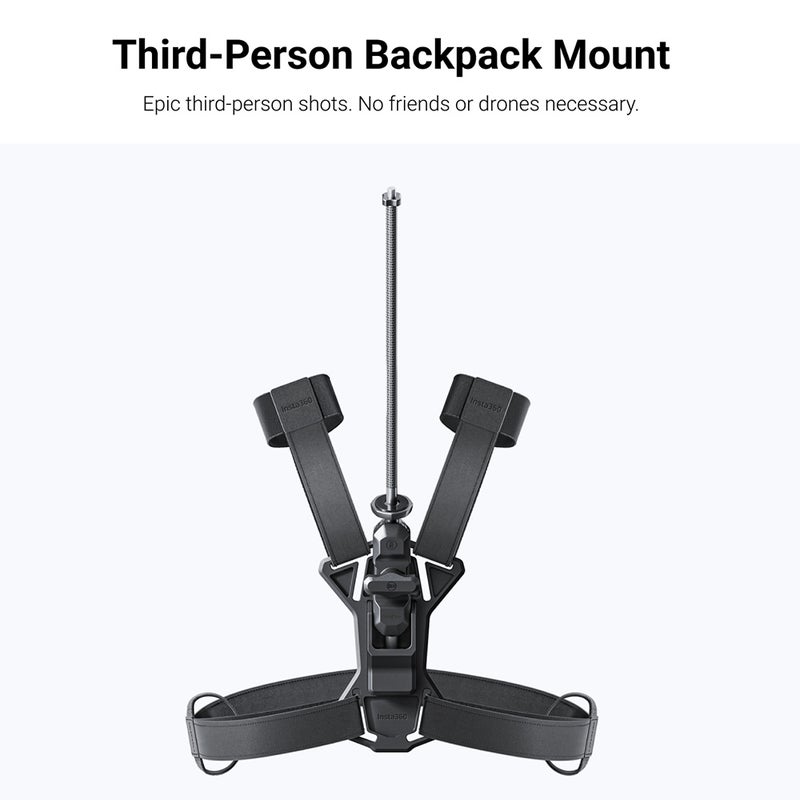 Insta360 Panorama Camera Third-Person Backpack Mount Hands-Free Backpack Bracket Compatible with Insta360 X3/ ONE X2/ ONE X/ ONE RS/ ONE R/ ONE Cameras Accessories - Image 2