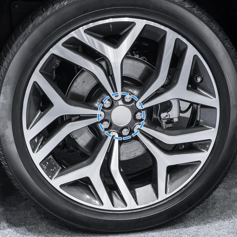 ACROPIX 53mm 6 Clips Wheel Rim Hub Center Caps Cover Silver Tone - Pack of 4 - Image 2