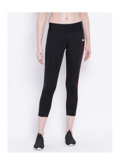 Clovia Active Ankle Length Tights in Black  - Image 2