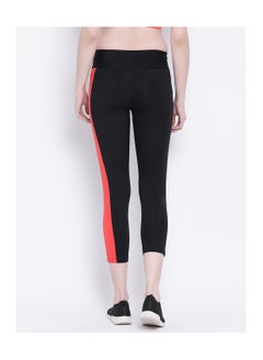 Clovia Active Ankle Length Tights in Black  - Image 5