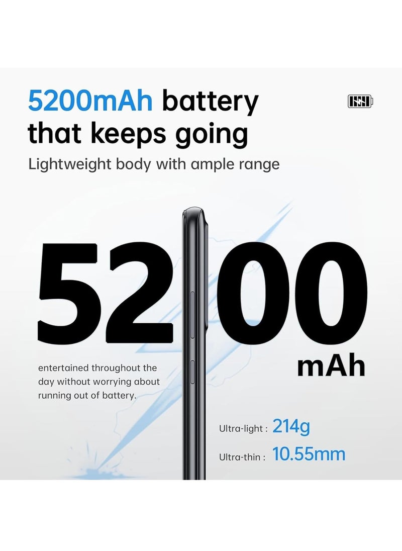 Cubot Note 21 Unlocked Cell Phone, Smartphone Android 13, 12GB RAM (6GB+6GB Extended), 128GB ROM, 5200mAh Battery 6.56" HD+ Display, 50MP Rear Camera, Dual SIM (Black)  - Image 3