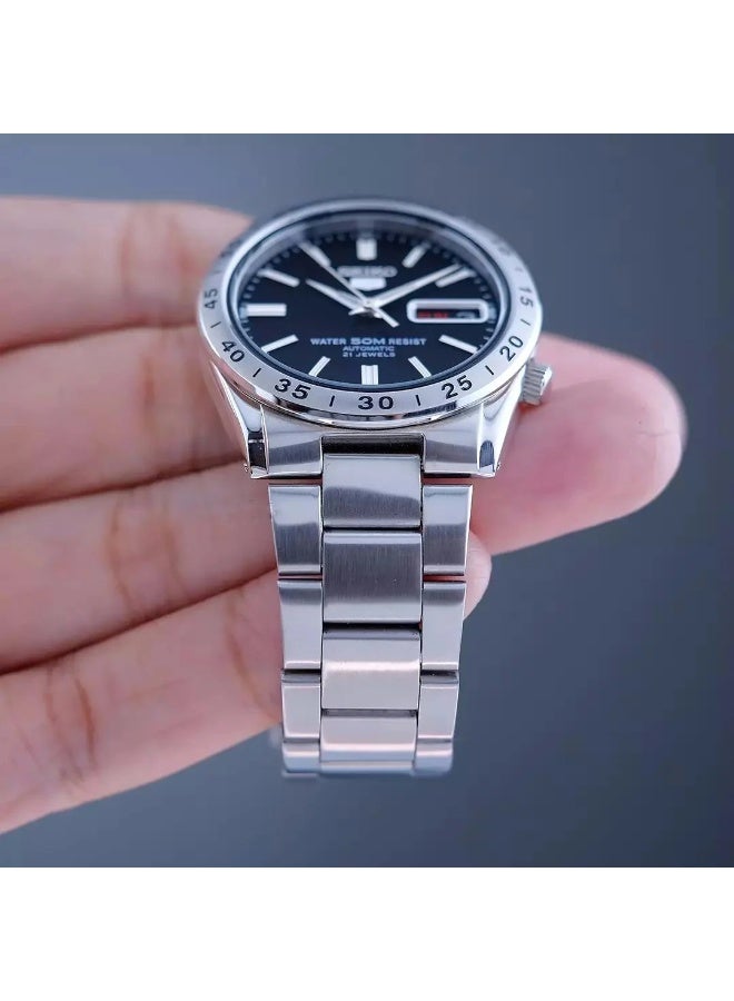 Seiko 5 SNKP17J1 Automatic Men’s Watch Blue Dial Stainless Steel Day-Date 21 Jewels Japan Made - Image 3
