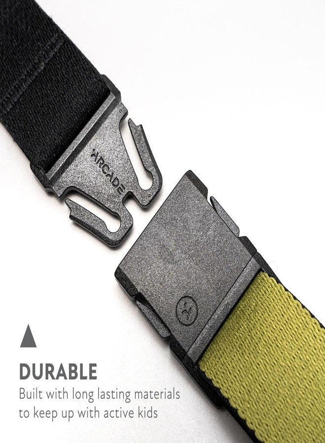 Arcade Belts A2 Static Youth Unisex Adventure Belt: Heavy Duty Stretch, Metal Free Buckle, Olive - Image 3