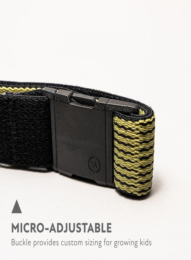 Arcade Belts A2 Static Youth Unisex Adventure Belt: Heavy Duty Stretch, Metal Free Buckle, Olive - Image 2