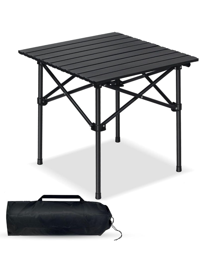Outdoor Camping Folding Table，Lightweight Folding Table with Aluminum Table Top and Carry Bag, Easy to Carry, Perfect for Outdoor,  Cooking, Beach,Picnic, Hiking, Fishing（53×51×50cm） - Image 1