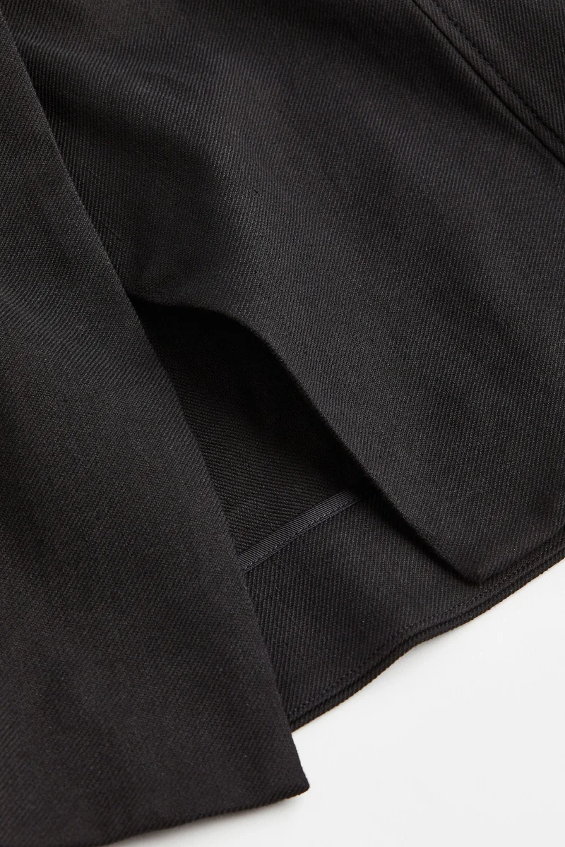 H&M Linen-blend wrapover skirt