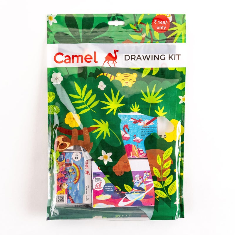 Camel Plastic Drawing Kit, Multicolor - Image 1
