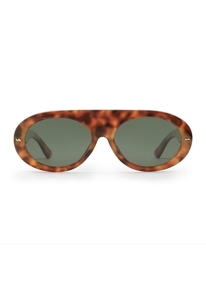Sojos Trendy Flat Top Polarized Sunglasses For Women Men Retro Chunky Frame Oval Lens Sun Glasses Sj2279  - Image 3