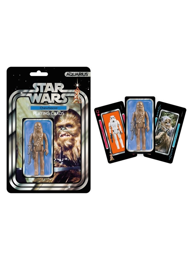 Aquarius Star Wars Chewbacca Premium Playing Cards - Chewbacca Themed Deck of Cards for Your Favorite Card Games - Officially Licensed Star Wars Merchandise & Collectibles - Image 1
