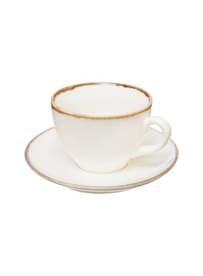 Kutahya Coffee Cup 100 ML & Saucer 12 CM Atlantis Decorated - Image 2