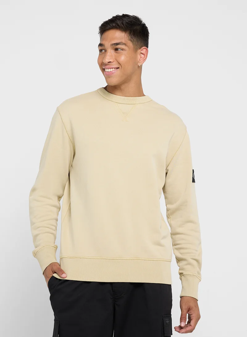 كالفن كلاين جينز WASHED BADGE SWEATSHIRT
