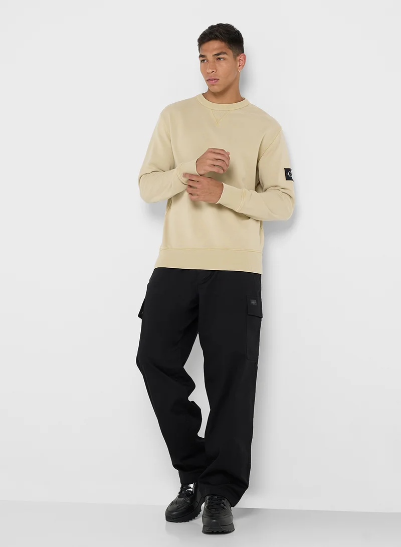 كالفن كلاين جينز WASHED BADGE SWEATSHIRT