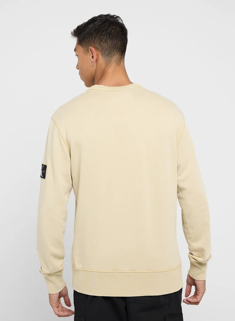 كالفن كلاين جينز WASHED BADGE SWEATSHIRT