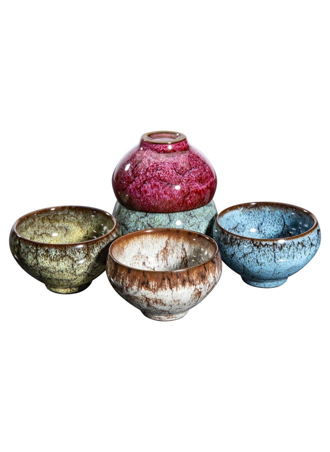 AL SANIDI Decorative patterned cup, Coffee cup for trips and travel, Multicolored , capacity 70 ml  - Image 3