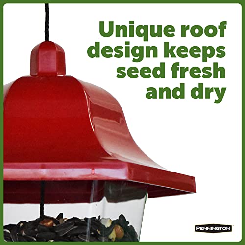 Pennington Songbird Lantern Bird Feeder, Red, 8 inches high 6 inches Wide at top, (100511311) - Image 5