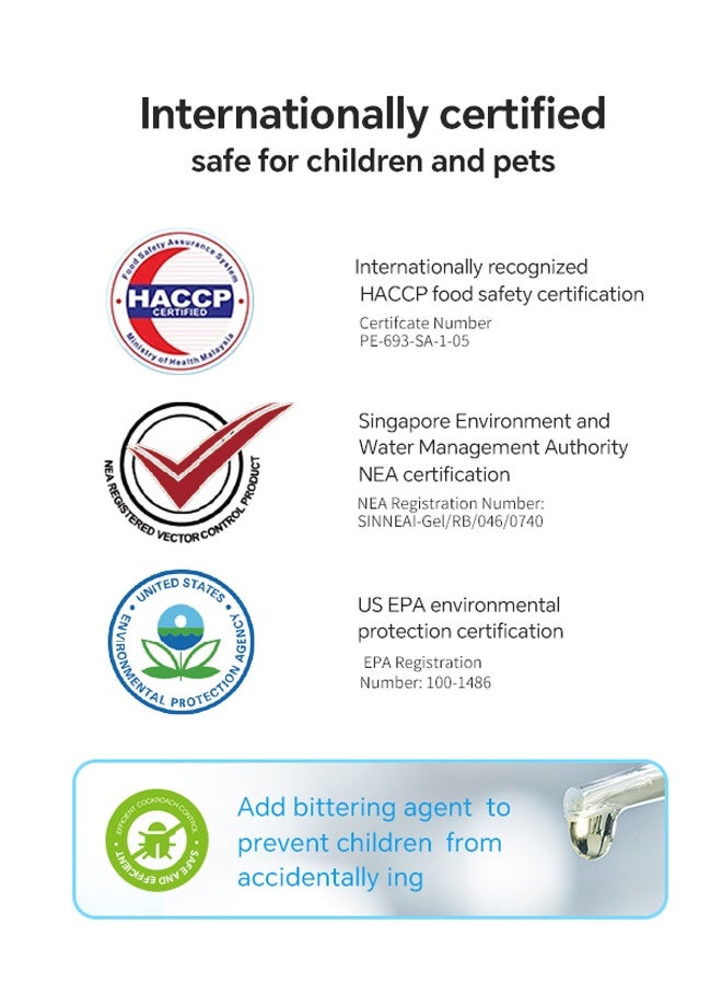 Advion Cockroach Gel Bait 30g x4 | Professional Roach Control | Indoor & Outdoor Use | Home Safe Formula with Plunger & Tips - Image 5