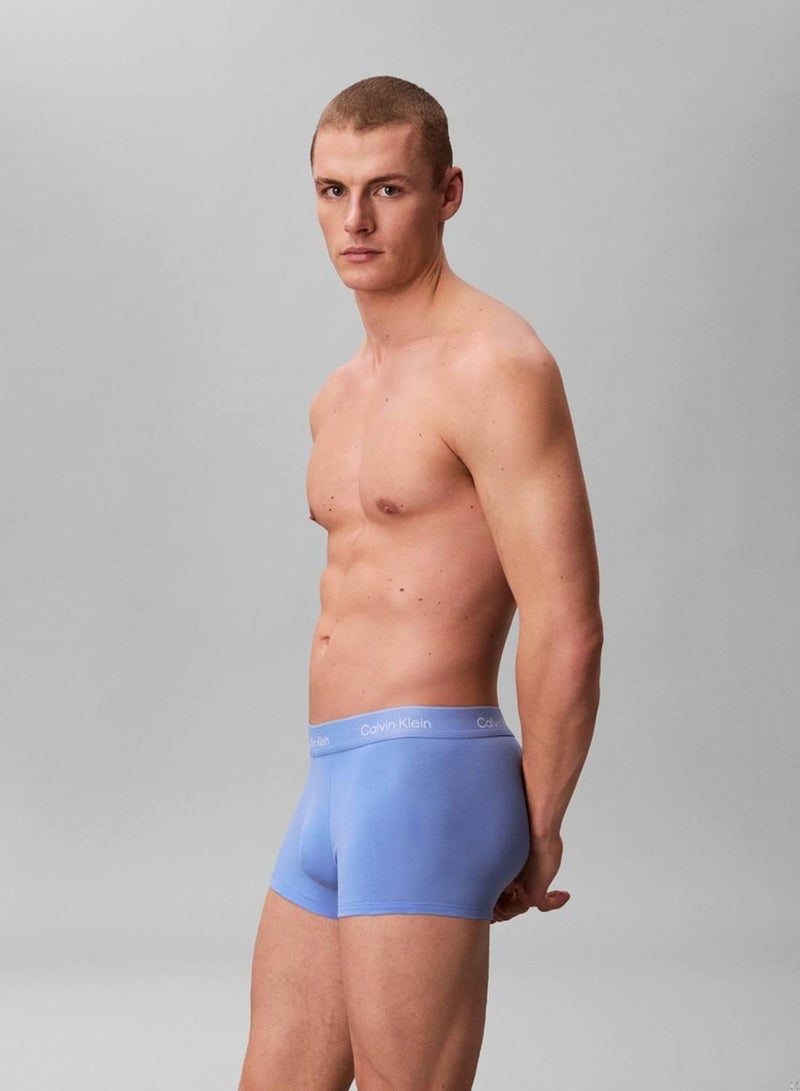 كالفن كلاين طقم سراويل داخلية قصيرة بخصر منخفض من تشكيلة Icon Cotton Stretch من 3 قطع - Image 5