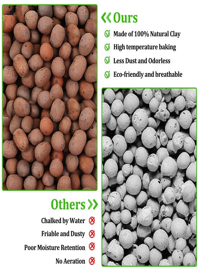 Riare 10LBS Expanded Clay Balls Terrarium Substrate for Reptiles - 100% Organic Lightweight Clay Pebbles Substrate Frogs False Bottom Substrate, Bioactive Terrarium Substrate for Drainage and Moisture - Image 5