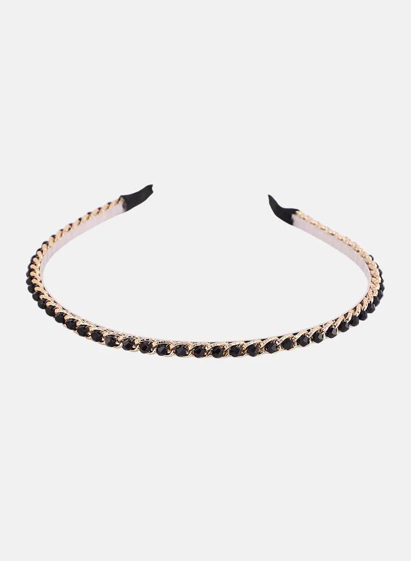 SOHI The Beaded-Chain Hairband