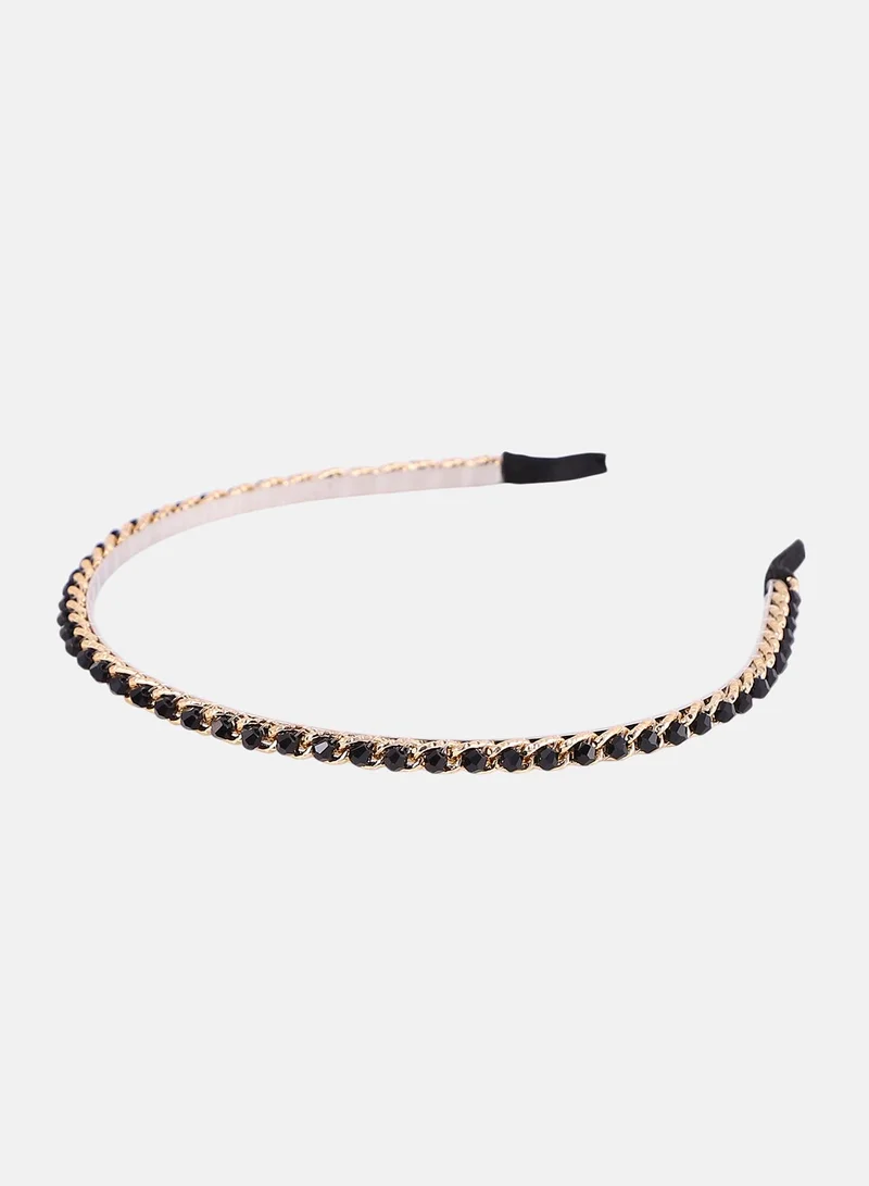SOHI The Beaded-Chain Hairband