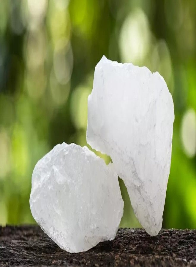 Veganic Organic Whole Alum Stone | Phitkari Crystal | Fitkari Stone Block For Skin | Fitkarri Pieces (1.8 kg) - Image 1