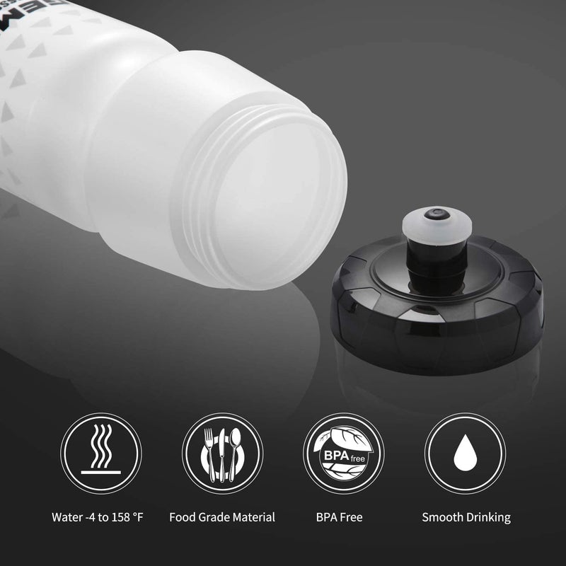 GEMFUL Water Bottle Biking BPA Free 24 Ounce 2 Pack - Image 2