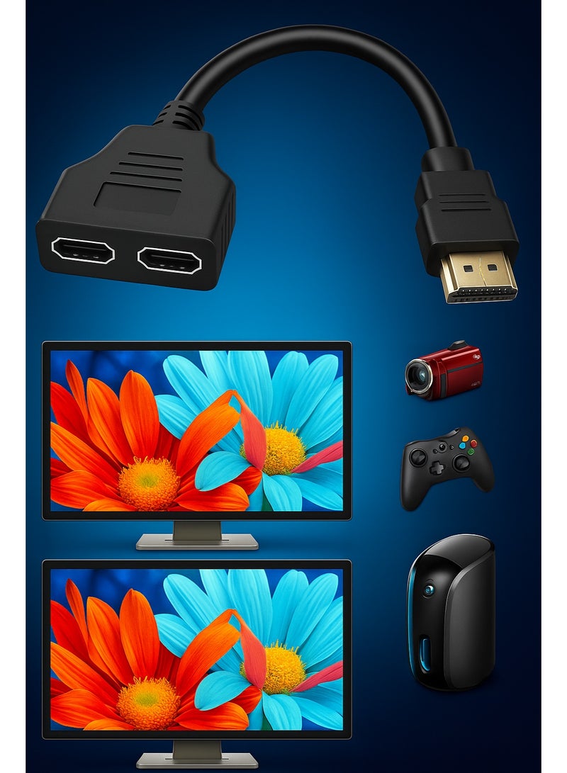 FUJISHKA HDMI Splitter 1 in 2 Out – 15CM – Compatible with All HDMI Output Devices  - Image 5
