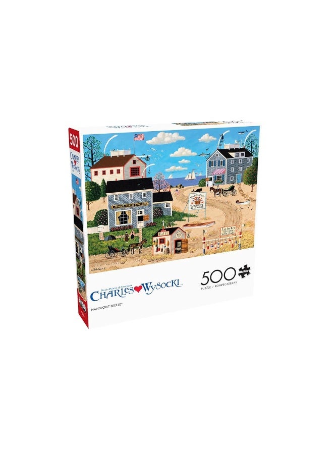 Buffalo Games - Charles Wysocki - Nantucket Breeze - 500 Piece Jigsaw Puzzle for Adults Challenging Puzzle Perfect for Game Nights - 500 Piece Finished Size is 21.25 x 15.00 - Image 5