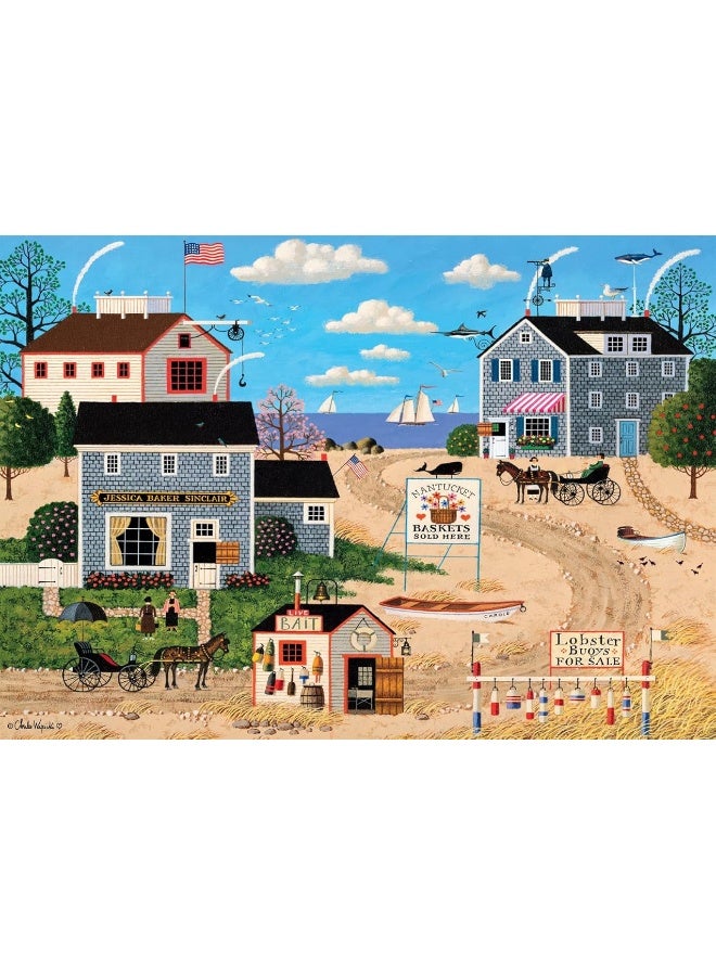 Buffalo Games - Charles Wysocki - Nantucket Breeze - 500 Piece Jigsaw Puzzle for Adults Challenging Puzzle Perfect for Game Nights - 500 Piece Finished Size is 21.25 x 15.00 - Image 2