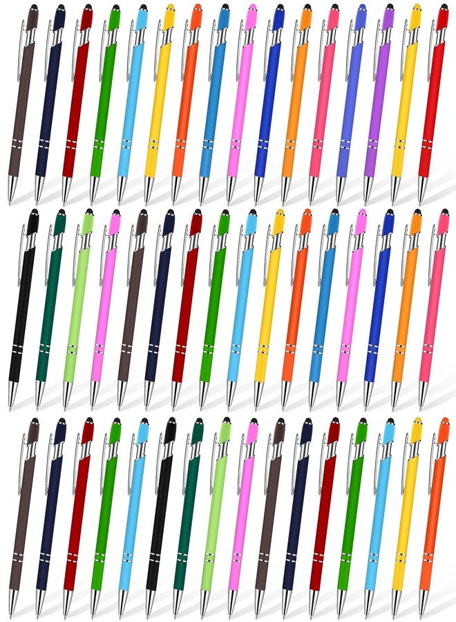 Konohan 100 Pieces Stylus Pen 2 in 1 Ballpoint Pen with Stylus Tip for Touch-Screen Phone Tablet, Touchscreen Devices - Image 1