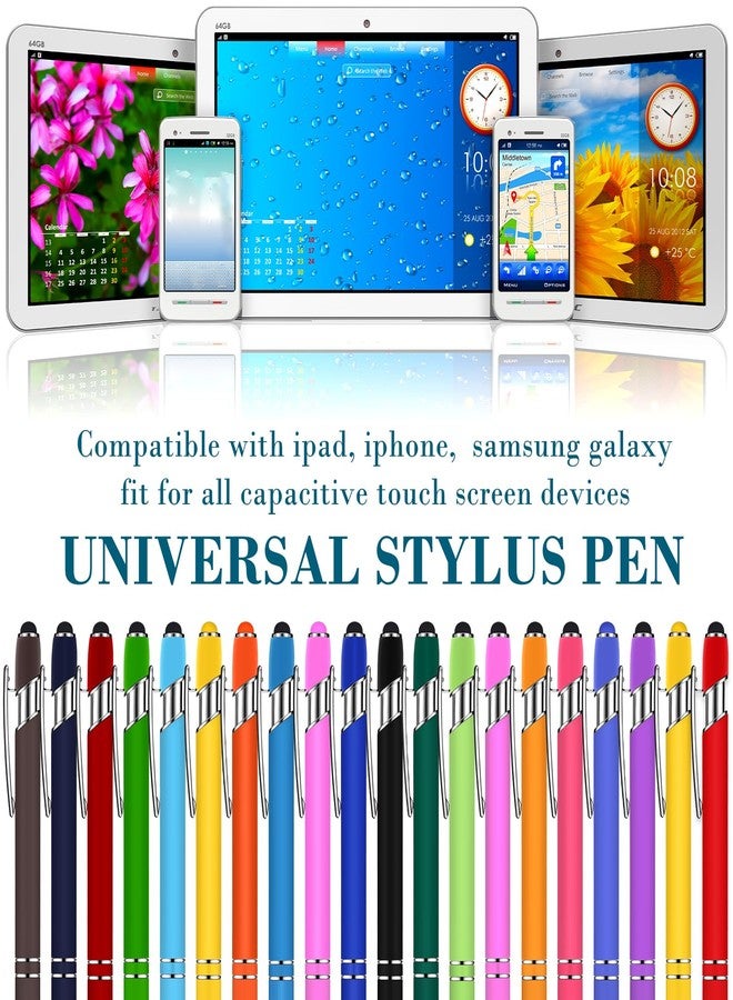 Konohan 100 Pieces Stylus Pen 2 in 1 Ballpoint Pen with Stylus Tip for Touch-Screen Phone Tablet, Touchscreen Devices - Image 4